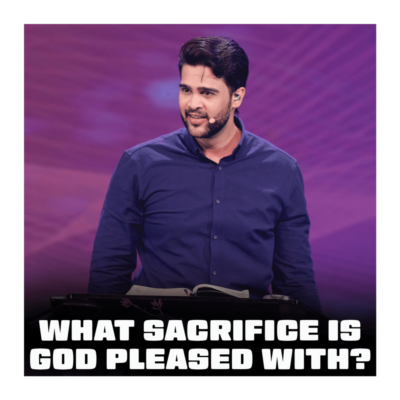 What sacrifice is God pleased with?