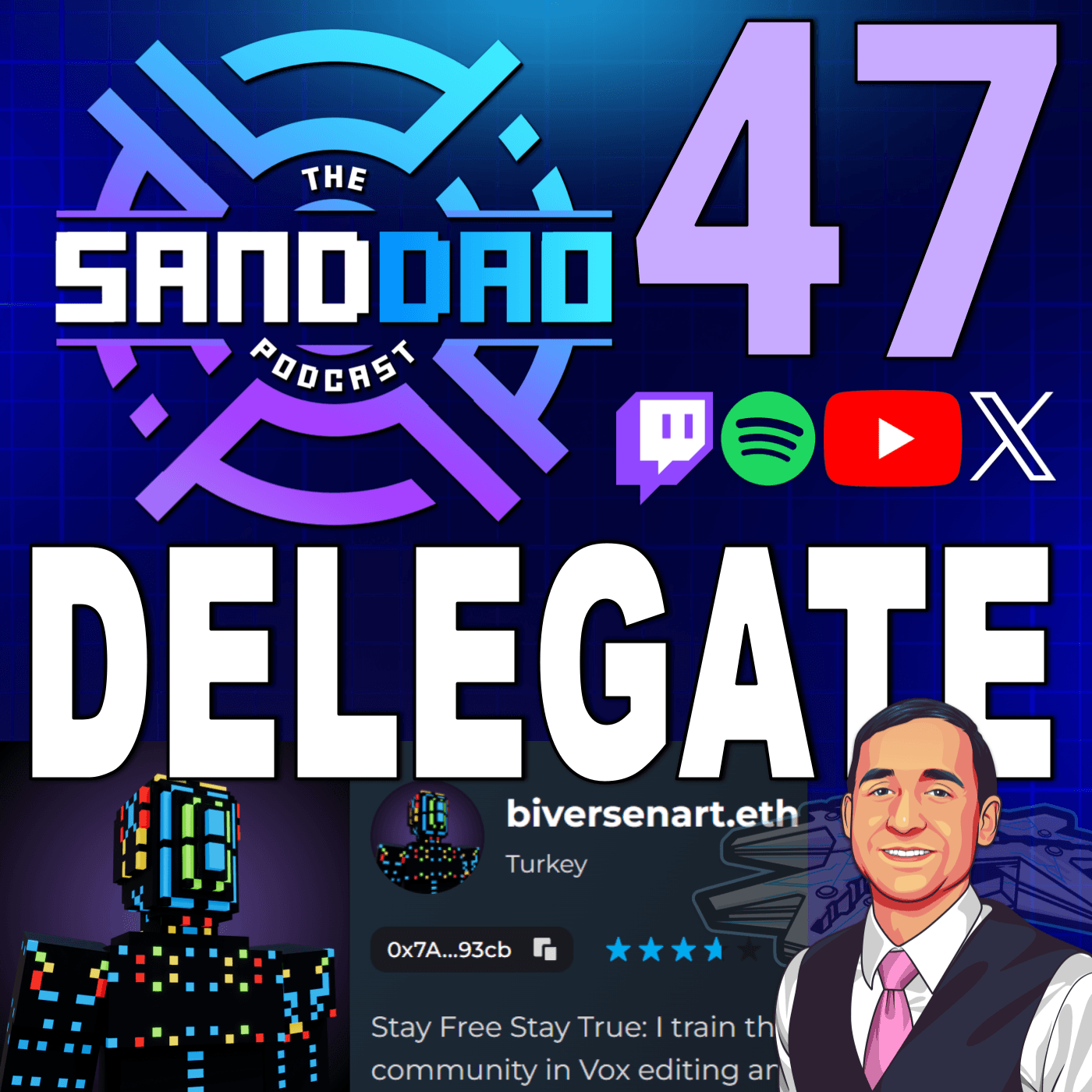 🎙️SANDDAO Podcast 47: DAO Delegate, Biversenart.eth