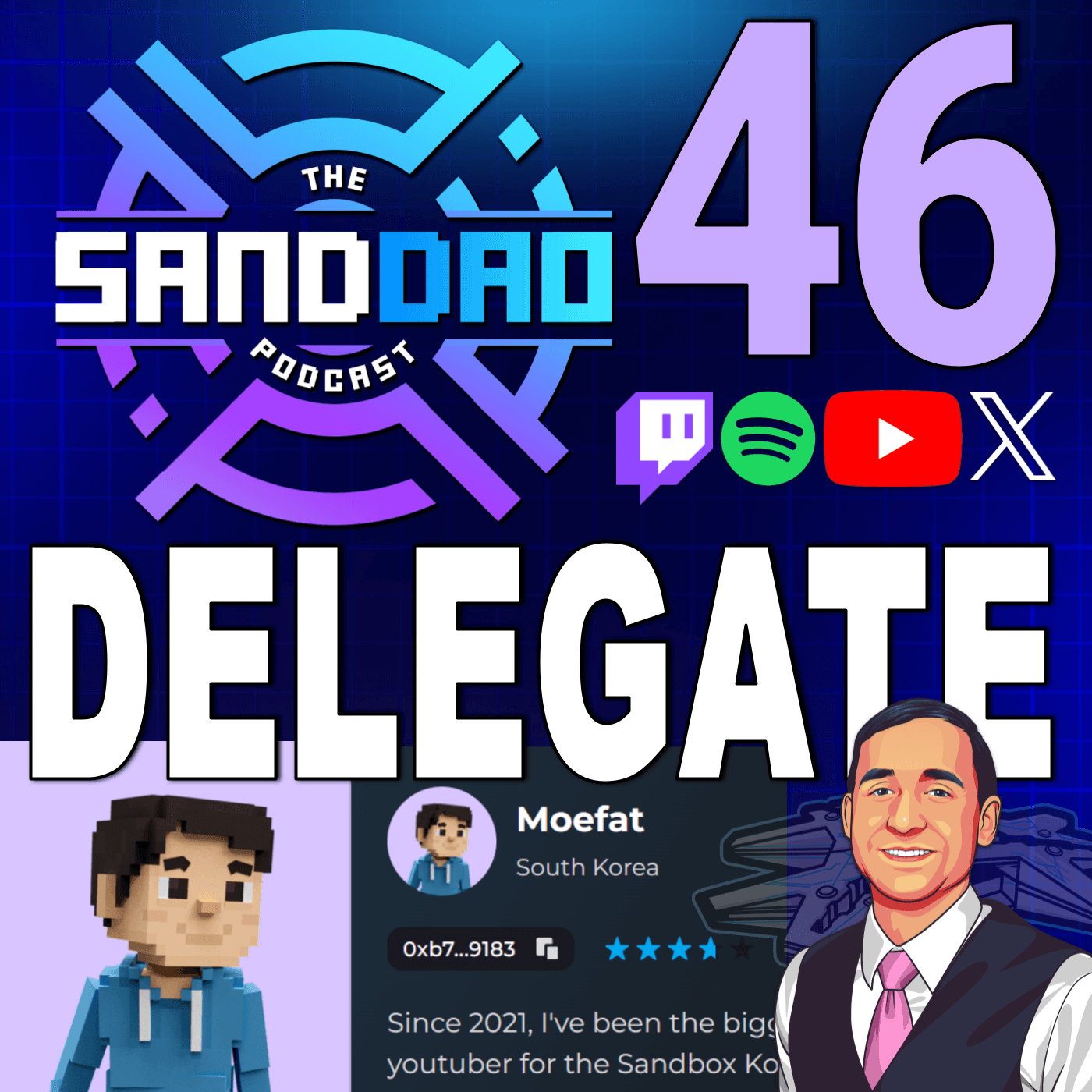 🎙️SANDDAO Podcast 46: DAO Delegate, Moefat.eth (Cryptomentary)