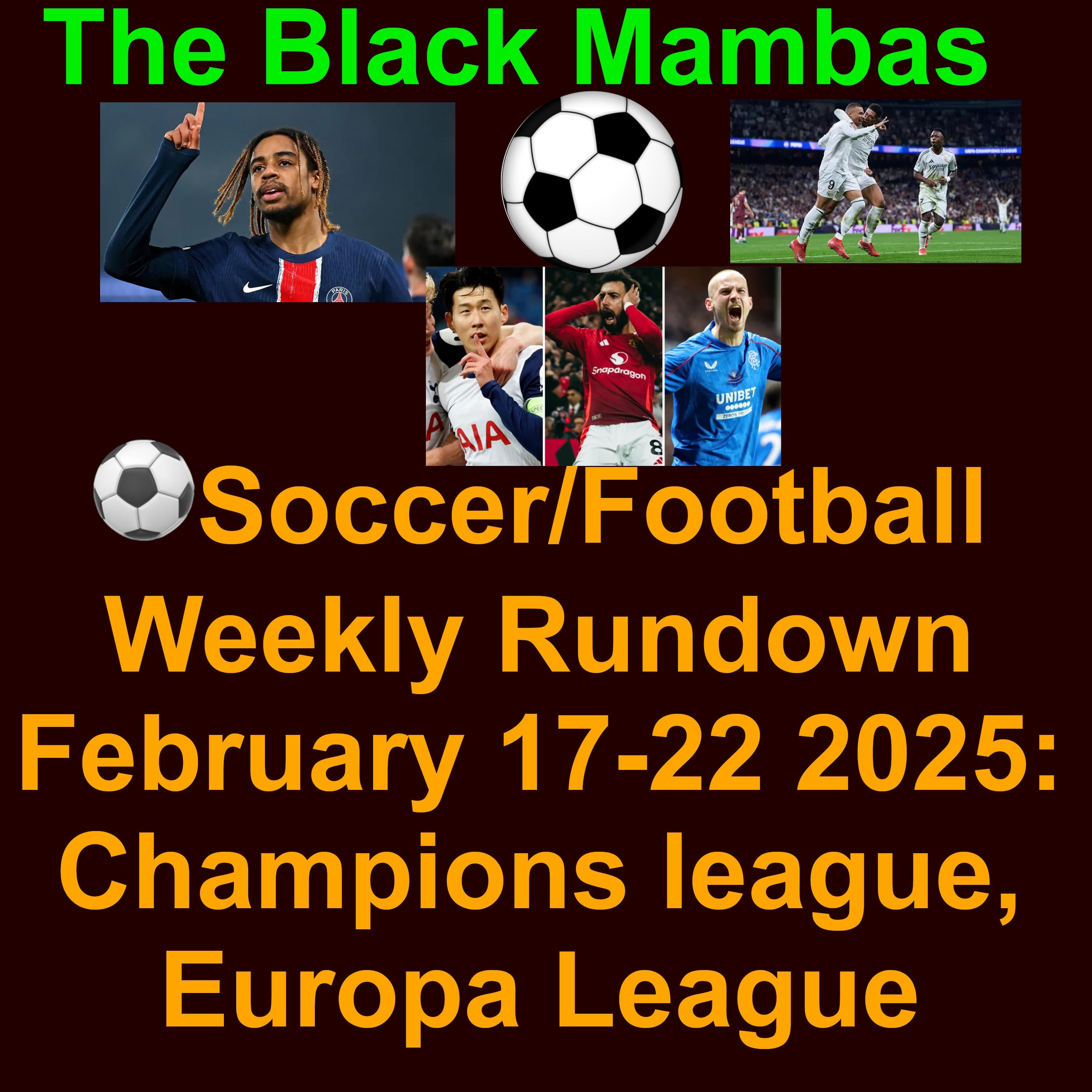 ⚽️Soccer/Football Weekly Rundown February 17-23rd 2025: Champions league and Europa League last 16 match ups