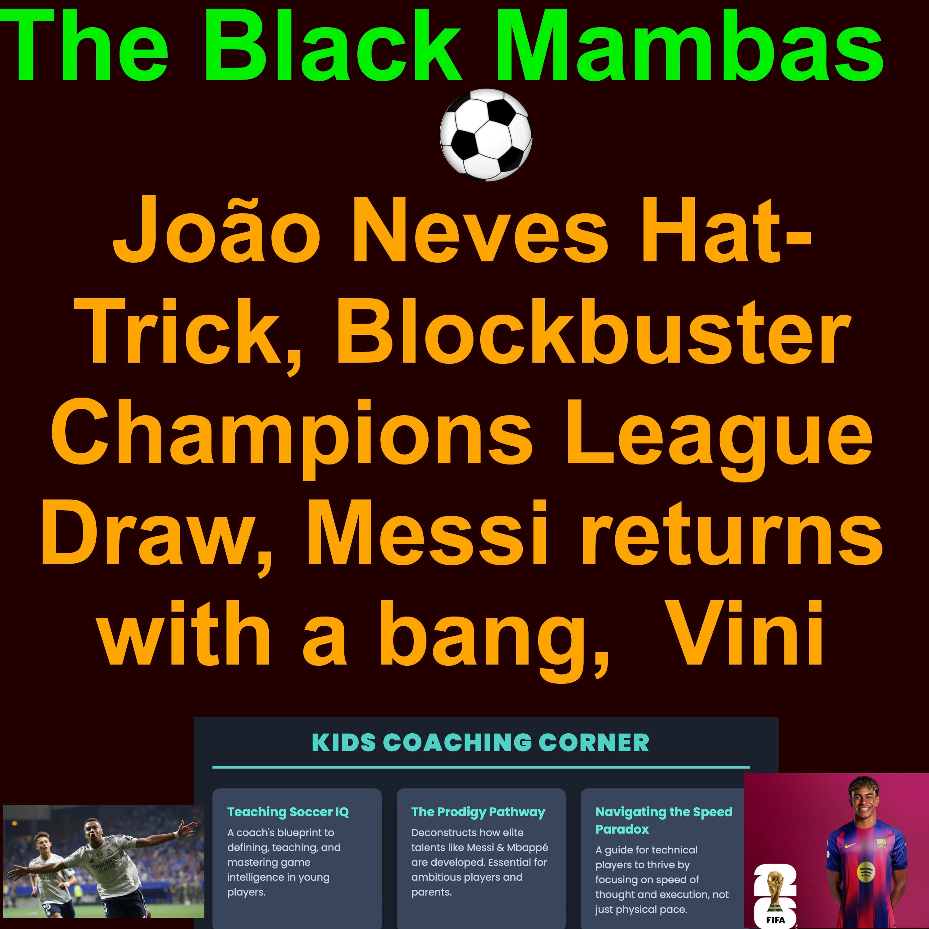 ⚽️ Weekly Soccer/Football Results and News: August 24th - 31st, 2025 Isak to Liverpool, Garnacho to Chelsea, A Szoboszlai Winner, Plus a João Neves Hat-Trick, Seattle Stuns Messi's Miami 3-0 in Leagues Cup Final & a Blockbuster Champions League Draw!