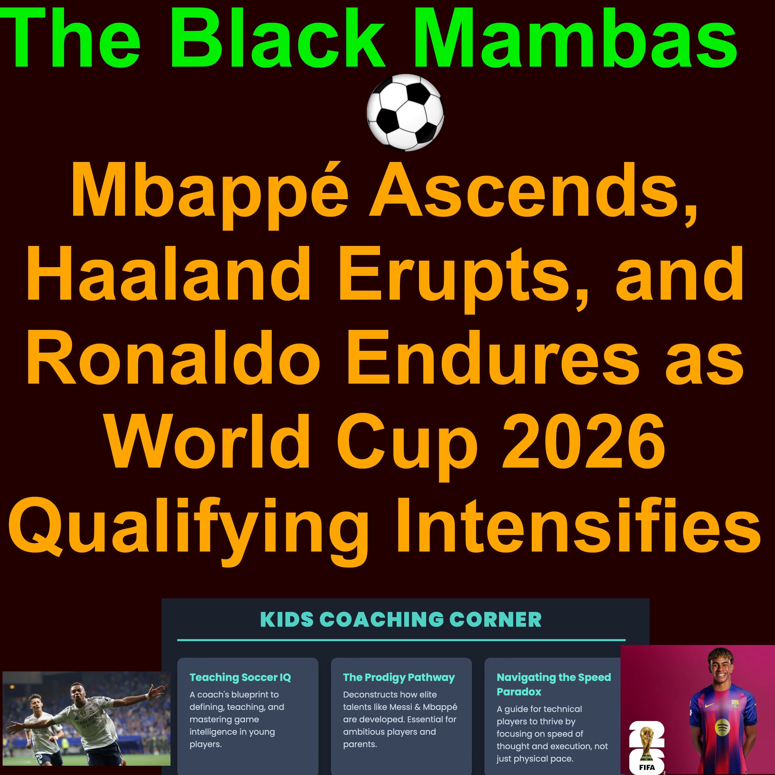 ⚽️ The Week in Football: Mbappé Ascends, Haaland Erupts, and Ronaldo Endures as World Cup Qualifying Intensifies