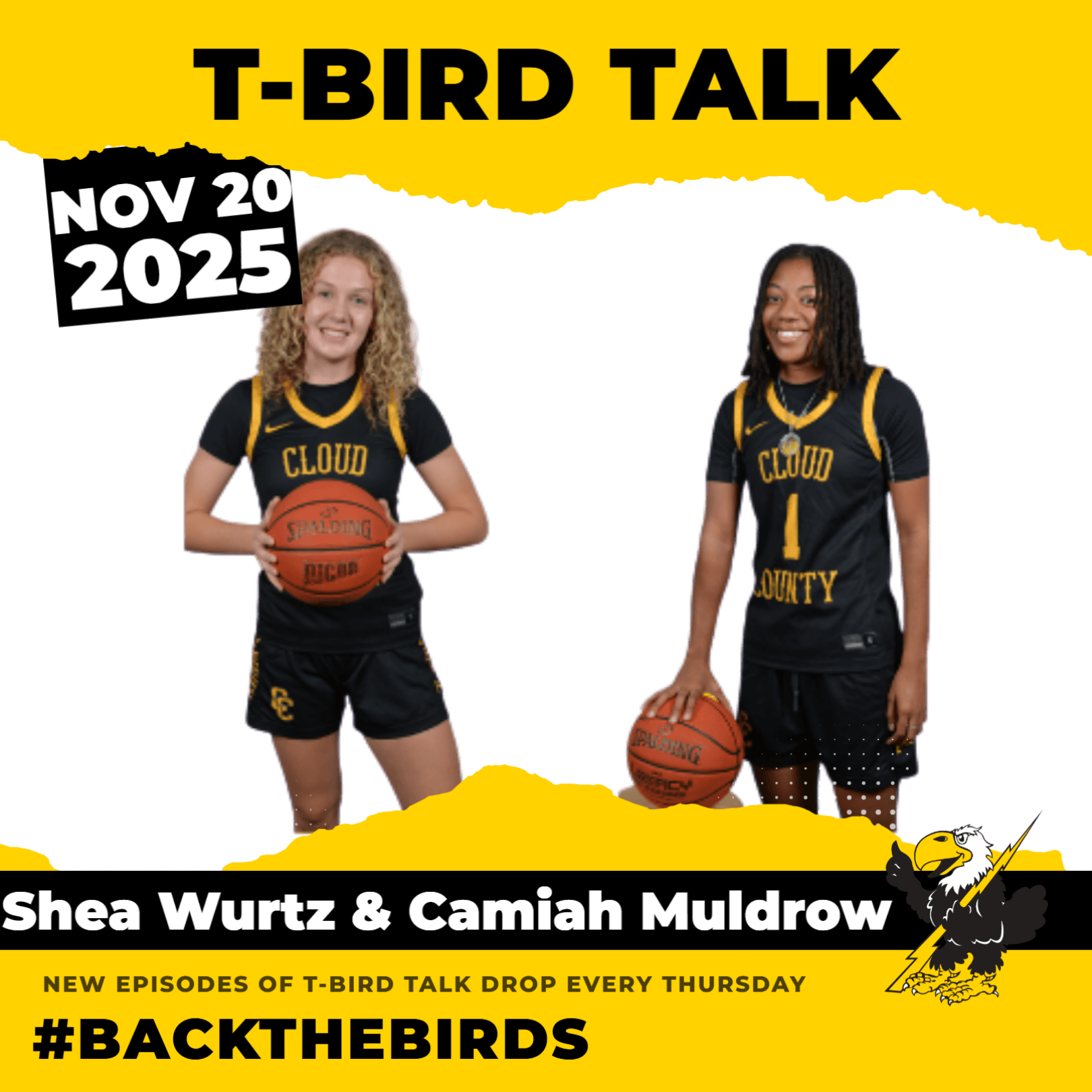 T-Bird Talk: Episode 47 - Cloud County Women's Basketball Players Camiah Muldrow and Shea Wurtz