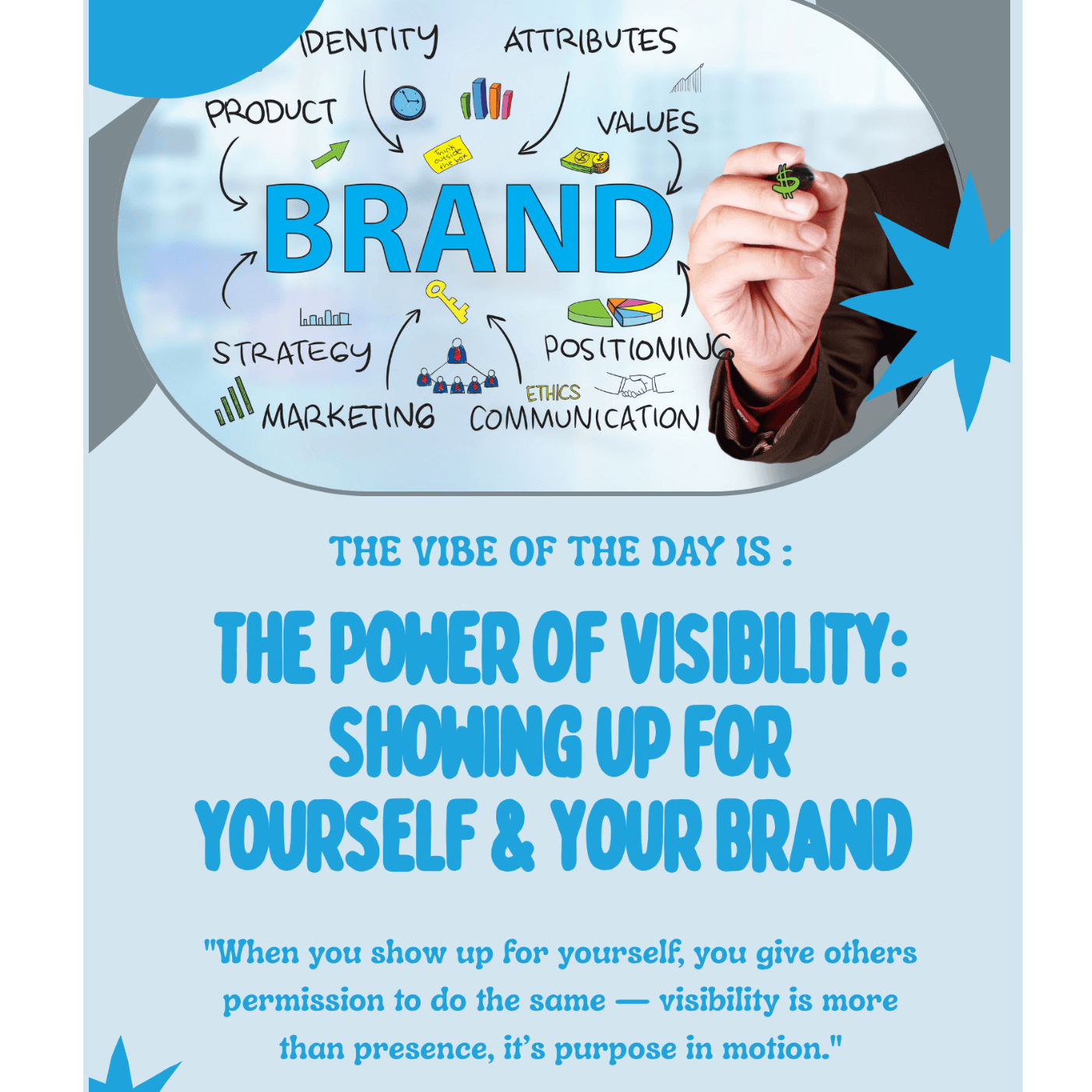 Vibe of the Day - The Power of Visibility: Showing Up for Yourself & Your Brand