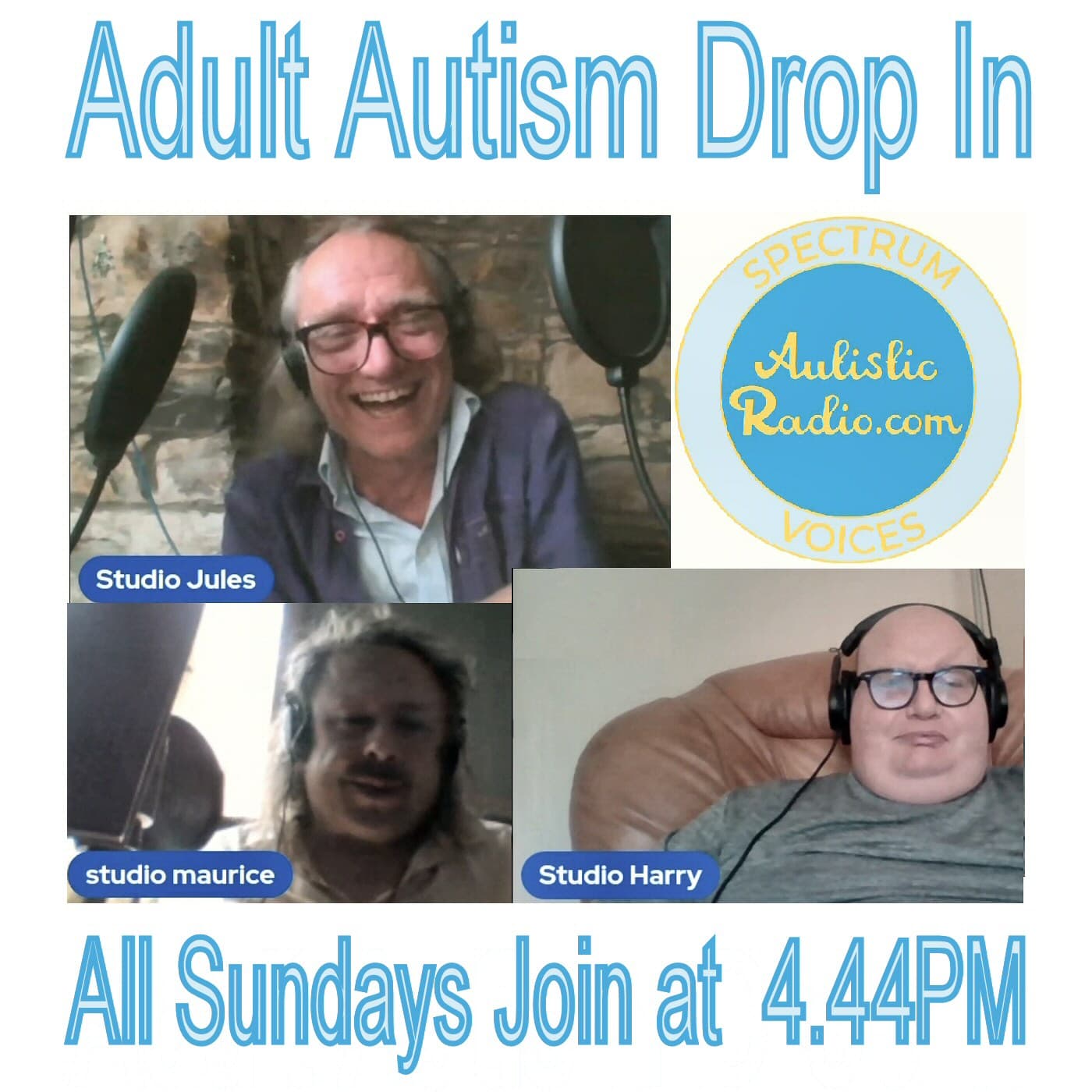 444pm Drop in Sundays Adult Autism Conversation Open to All EP60