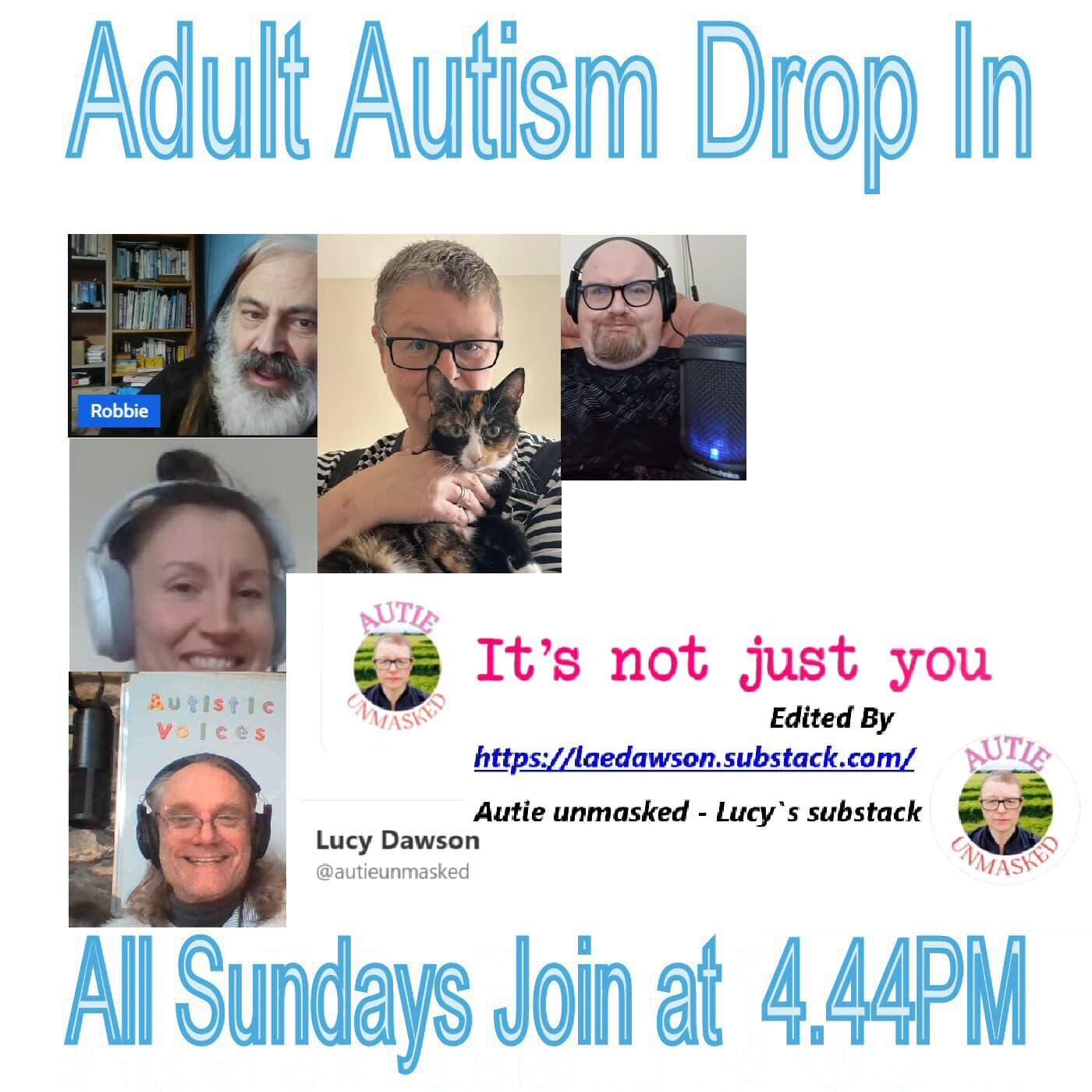 444pm Drop in Sundays Adult Autism Conversation Open to All EP65