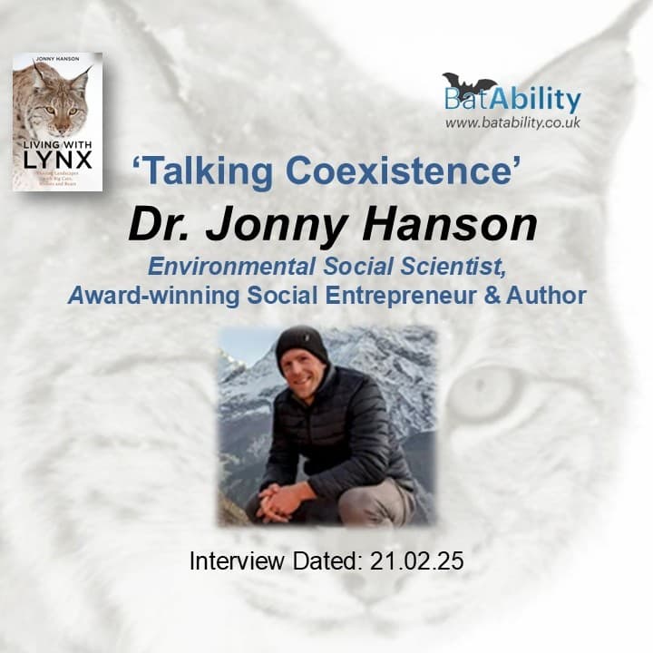 'Talking Coexistence' with Dr Jonny Hanson (author 'Living With Lynx')