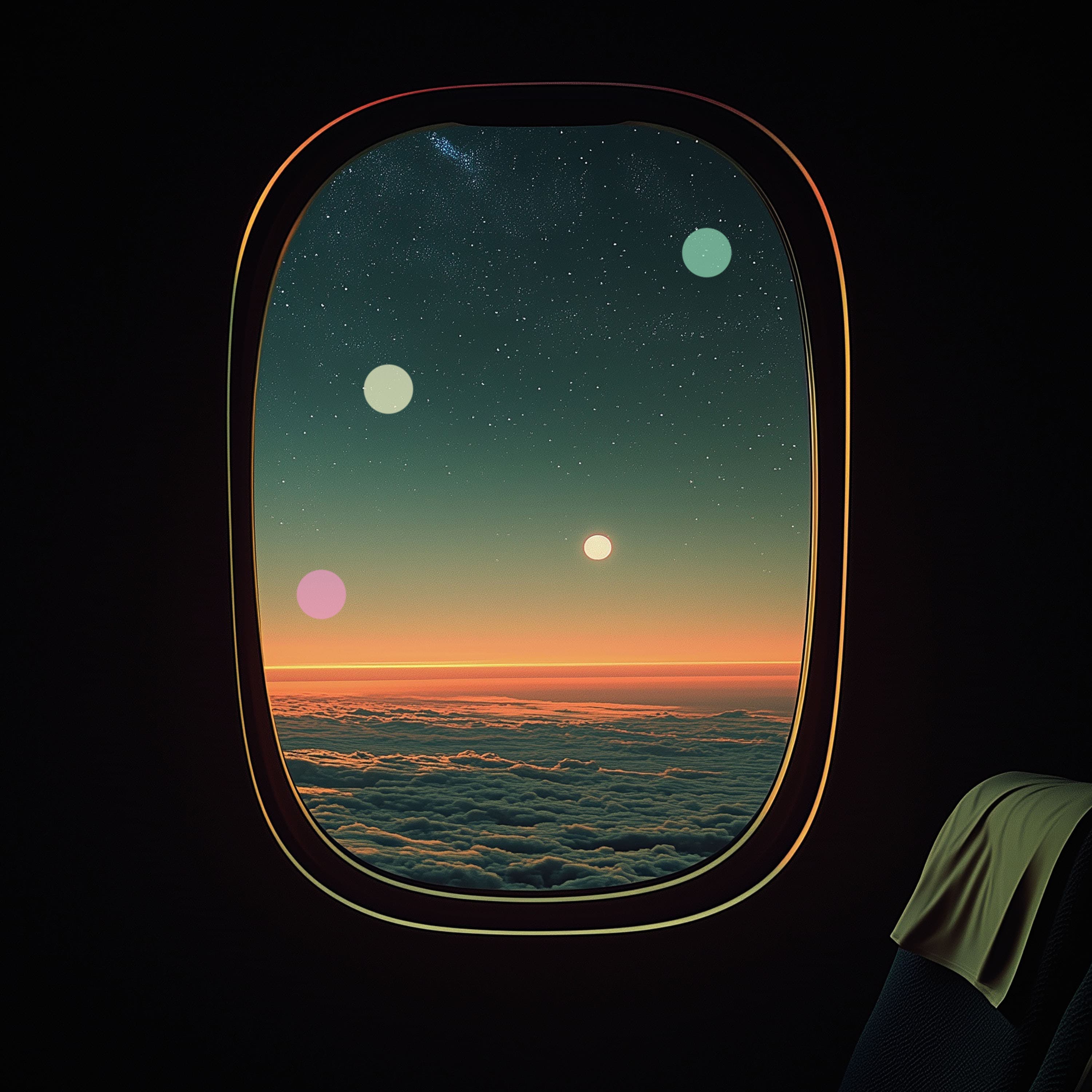 Vuelo nocturno | Cabina tranquila, de regreso a casa