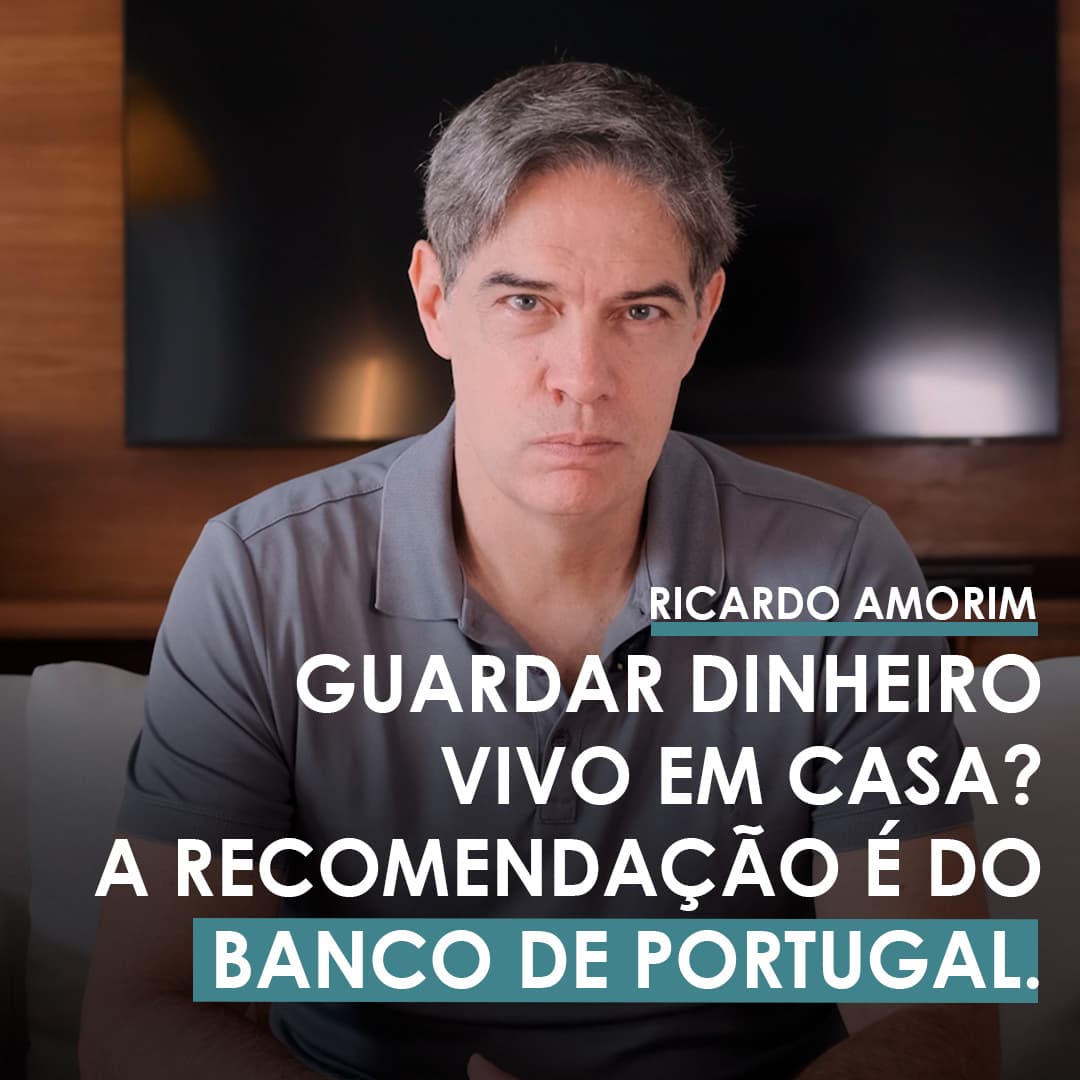 Shot Econômico #403 – Guardar dinheiro vivo em casa? A recomendação é do Banco de Portugal.