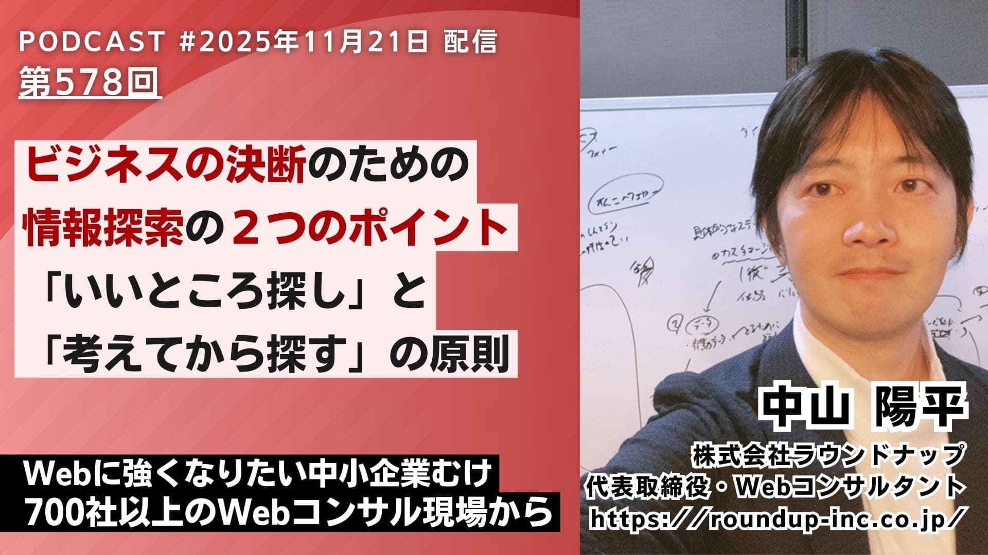 第578回:ビジネスの決断のための情報探索の2つのポイント「いいところ探し」と「考えてから探す」の原則
