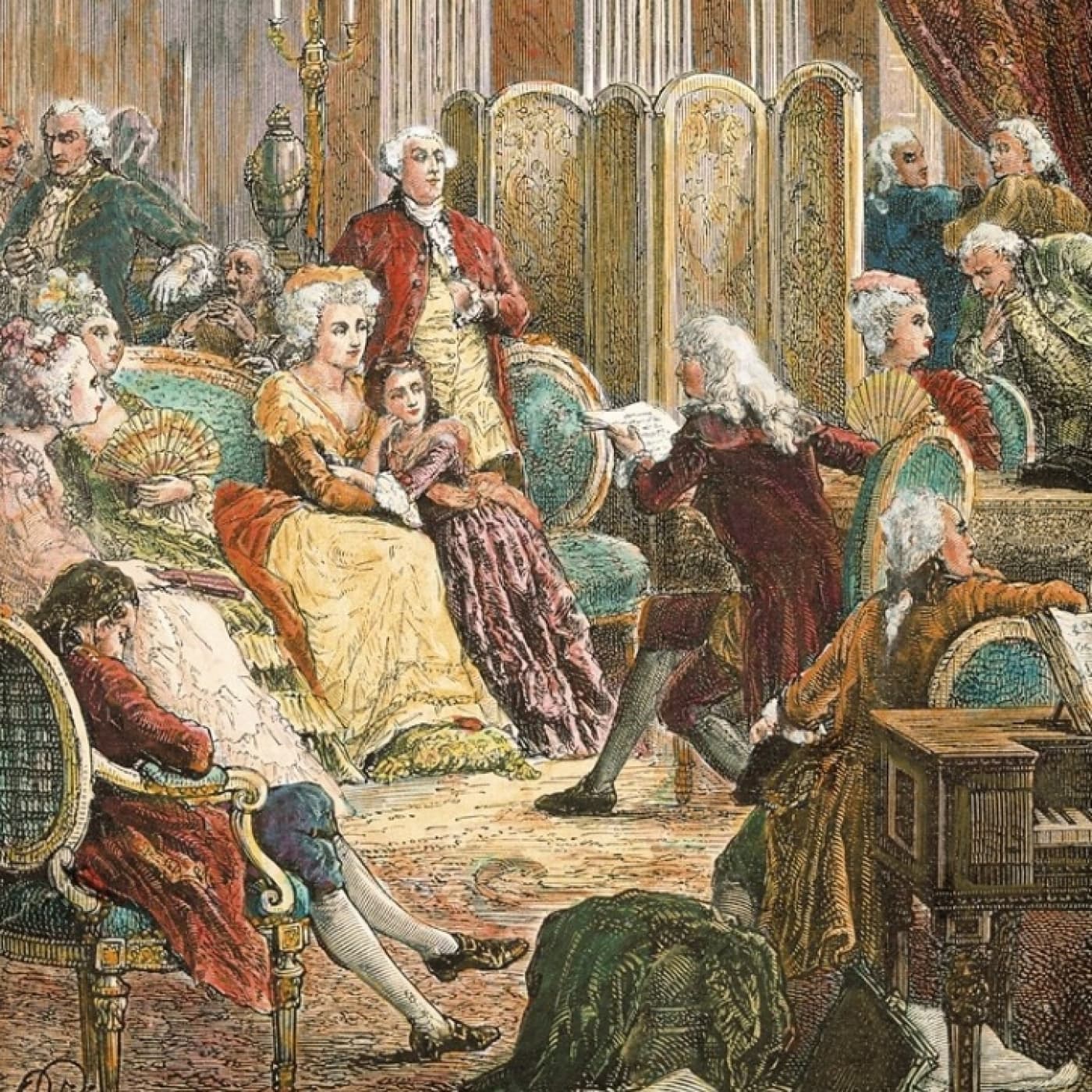El salón, escaparate de la buena sociedad