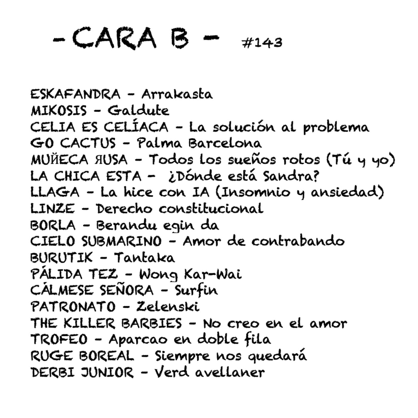 Cara B - 143