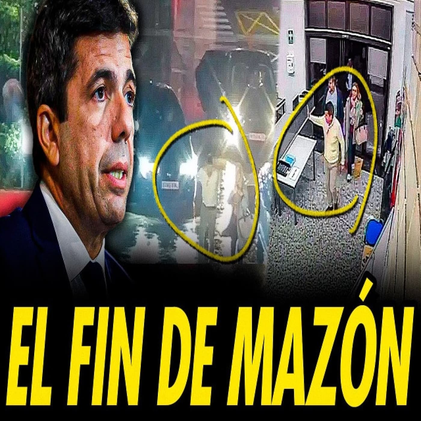 MAZÓN ACORRALADO: LAS IMÁGENES DE SU LLEGADA AL CECOPI LO HUNDEN
