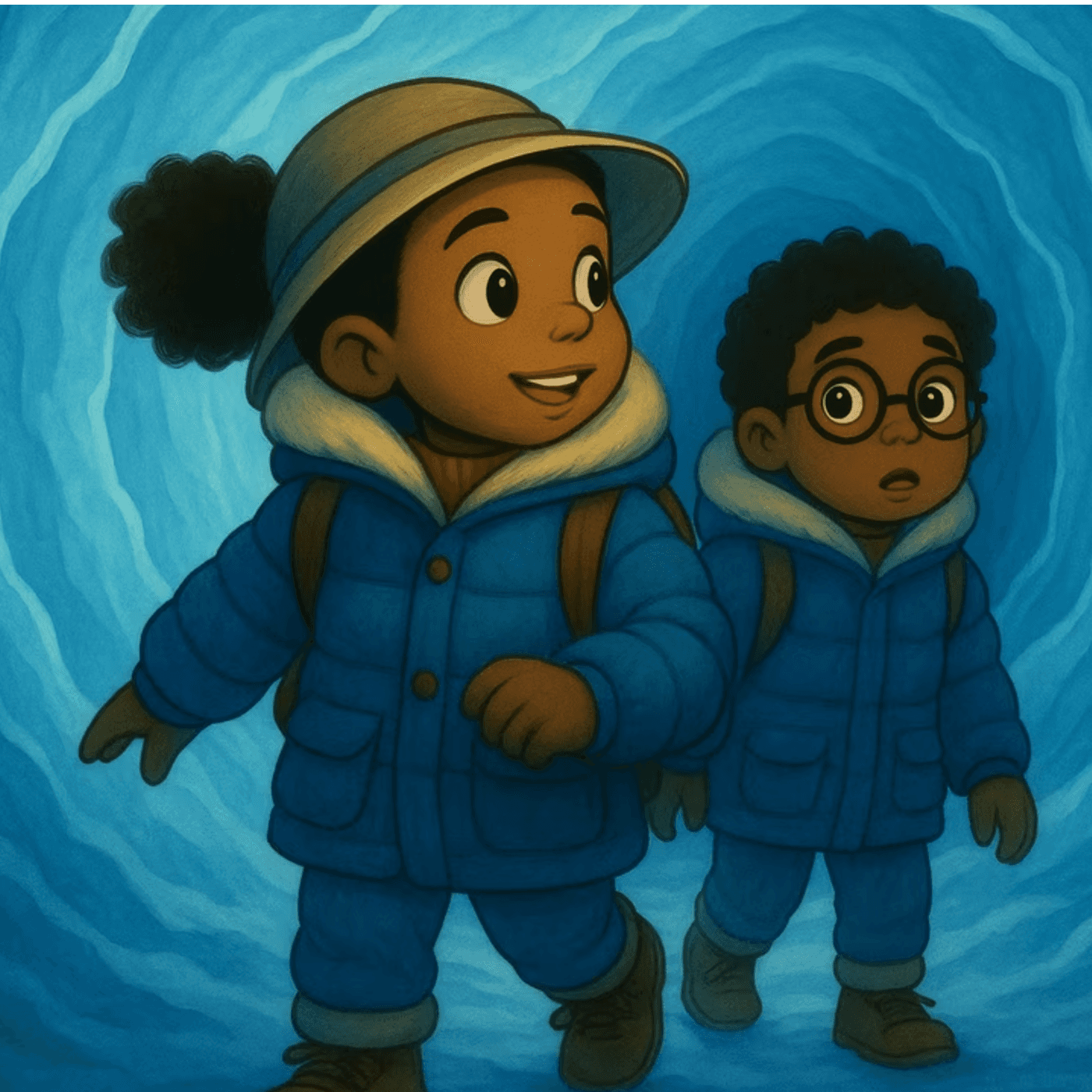 Les aventures de Zoé et Eliott, épisode 2 : Le mystère de la bulle dans la Mer de glace 🧊