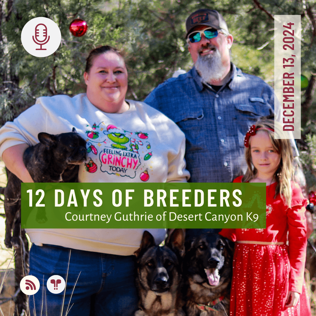 12 Days of Breeders #11 - Courtney Guthrie of Desert Canyon K9