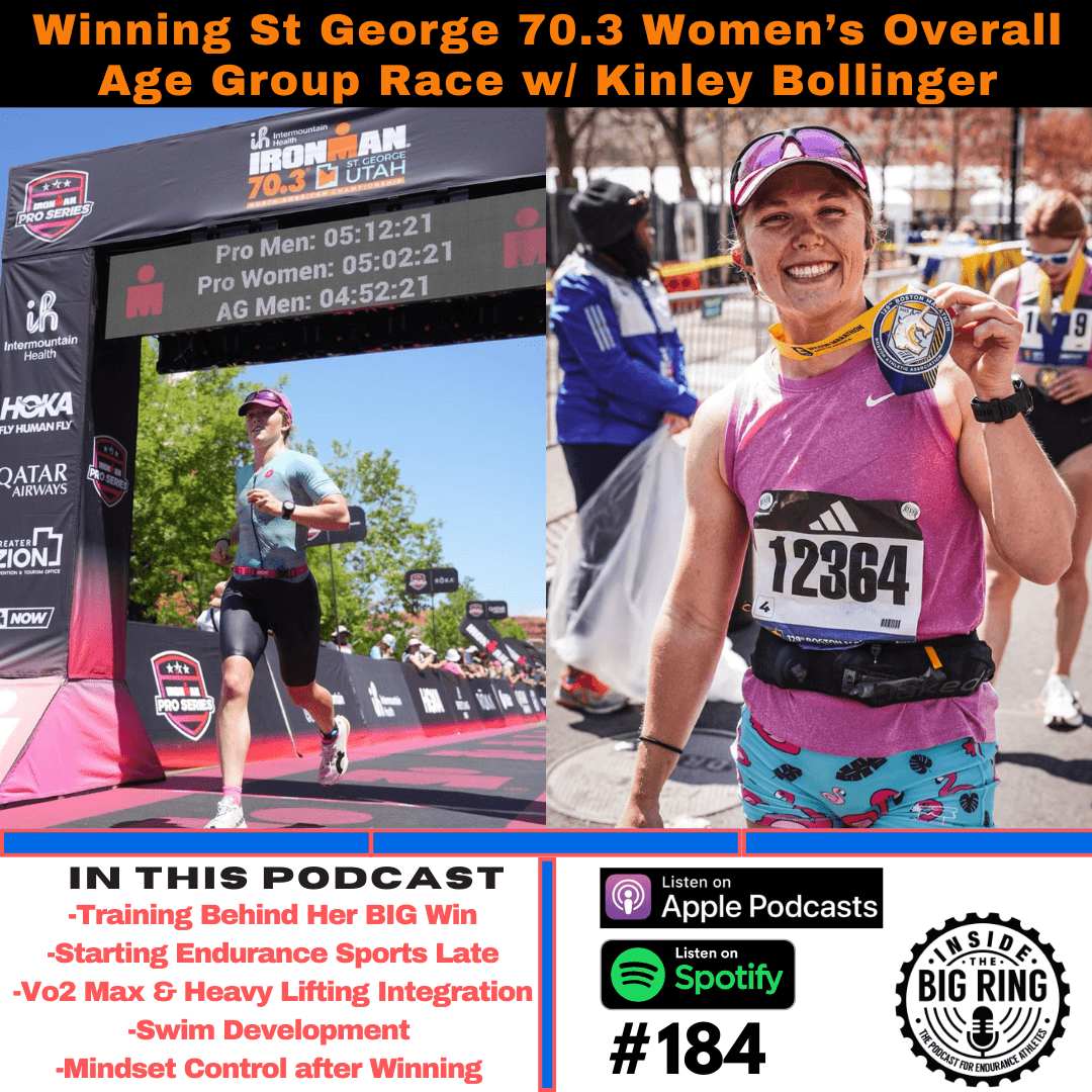 184: FULL Training Talk w/ Kinley Bollinger (St George 70.3 Overall AG Women's Champ)