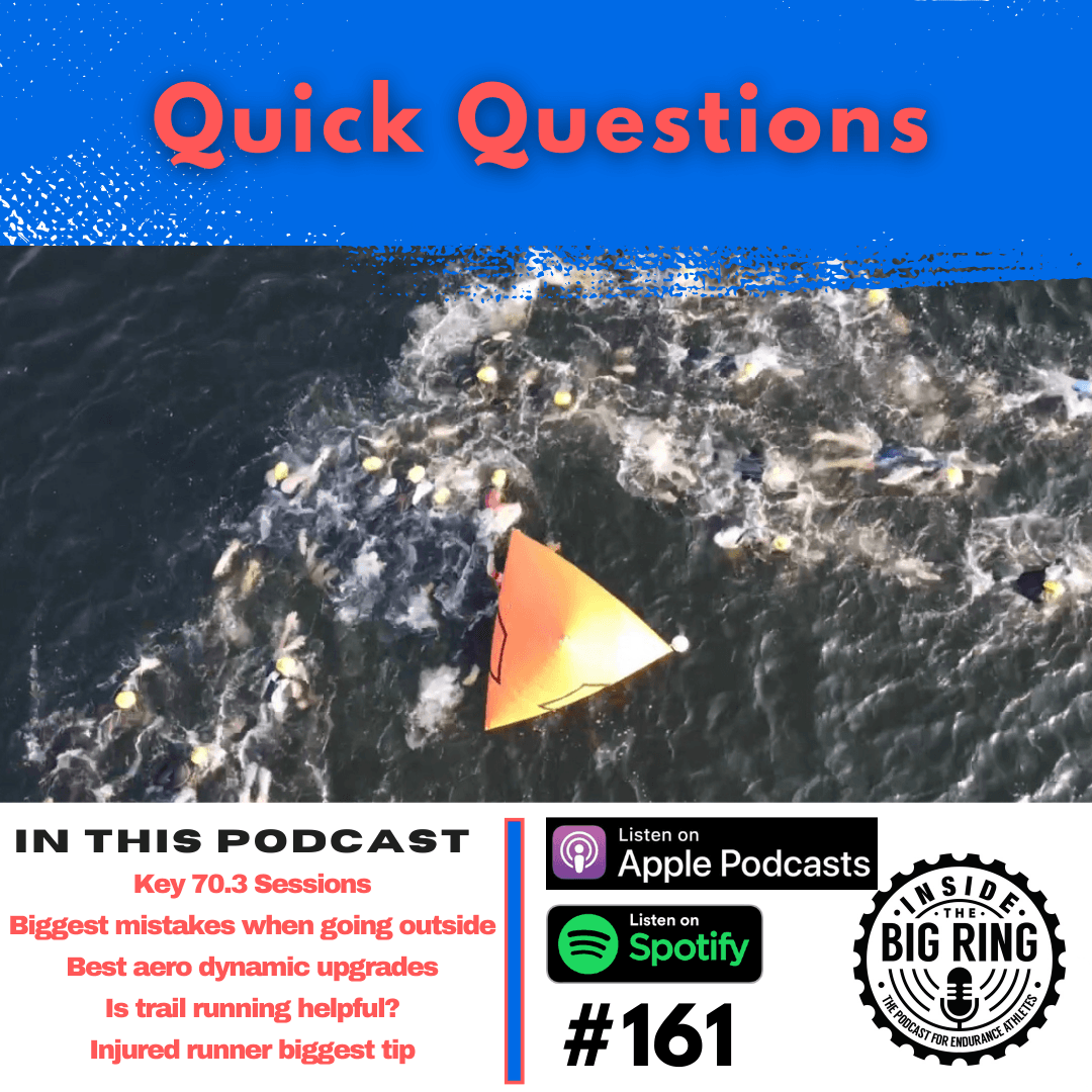#161: Quick Hits (Aero Upgrades, Injured Runner, 70.3 sessions, Trail Running)