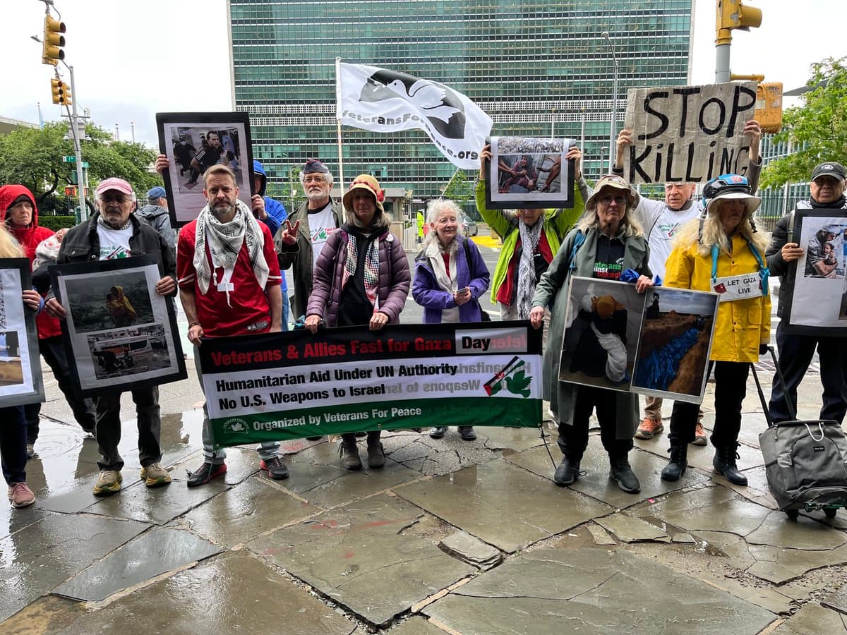Veterans, Allies Fast For Gaza: 'We Cannot Normalize Genocide'