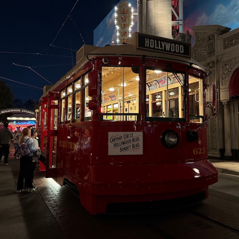 Red Car Trolley Farewell at Disney California Adventure With Host Michelle