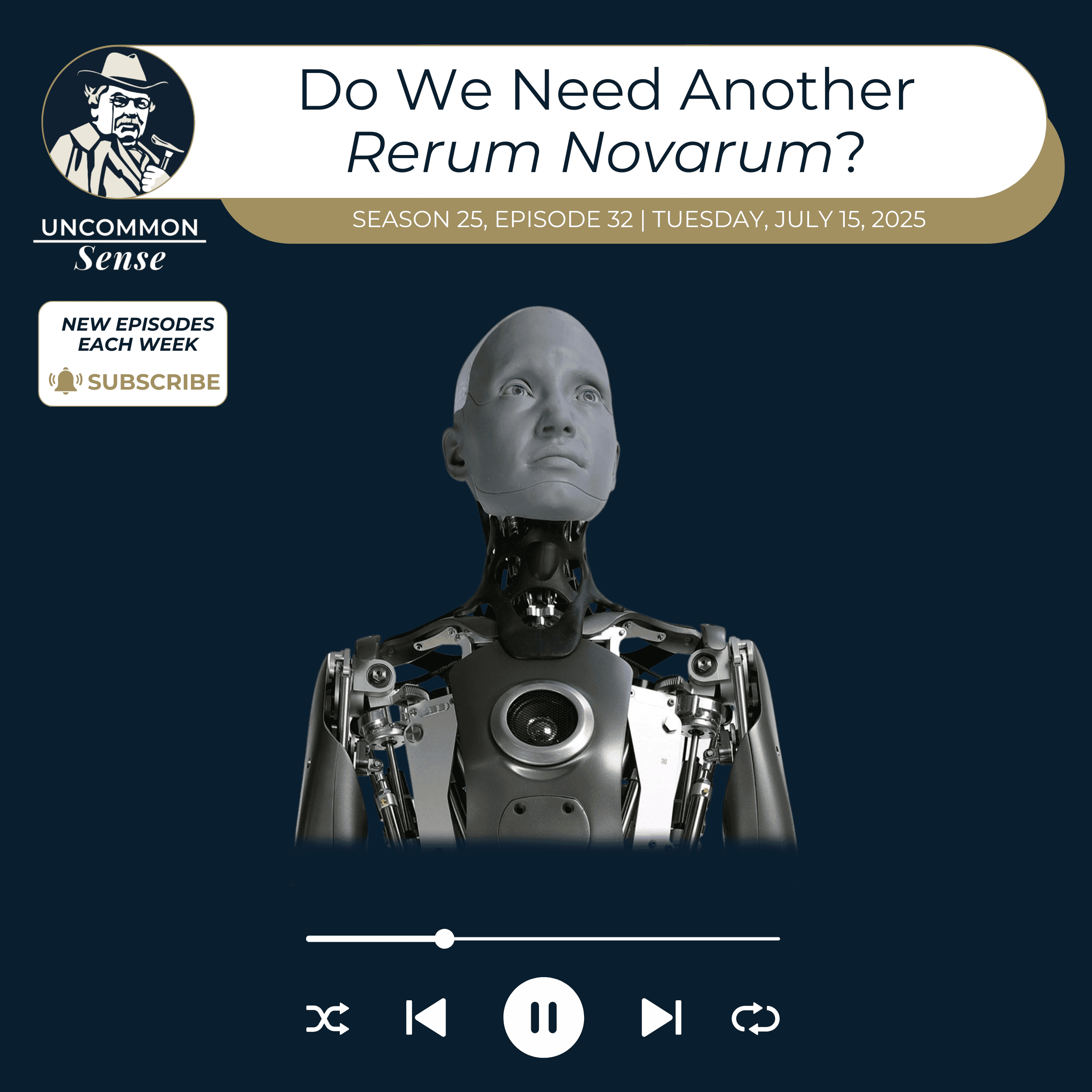 Catholic Social Teaching and AI: Do we need another Rerum novarum?