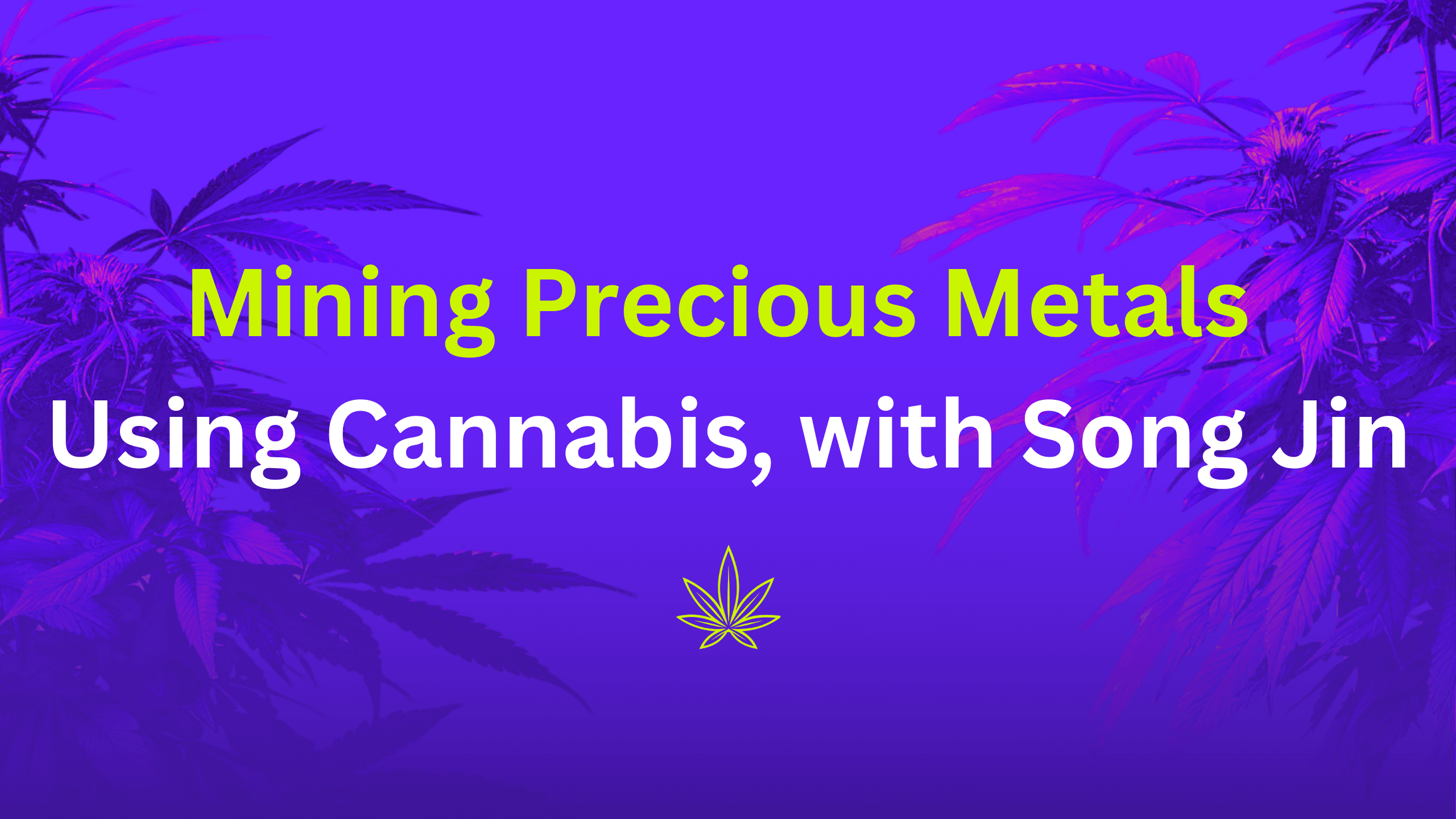 ⛏️ Mining Precious Metal Using Cannabis, with Song from Ginate