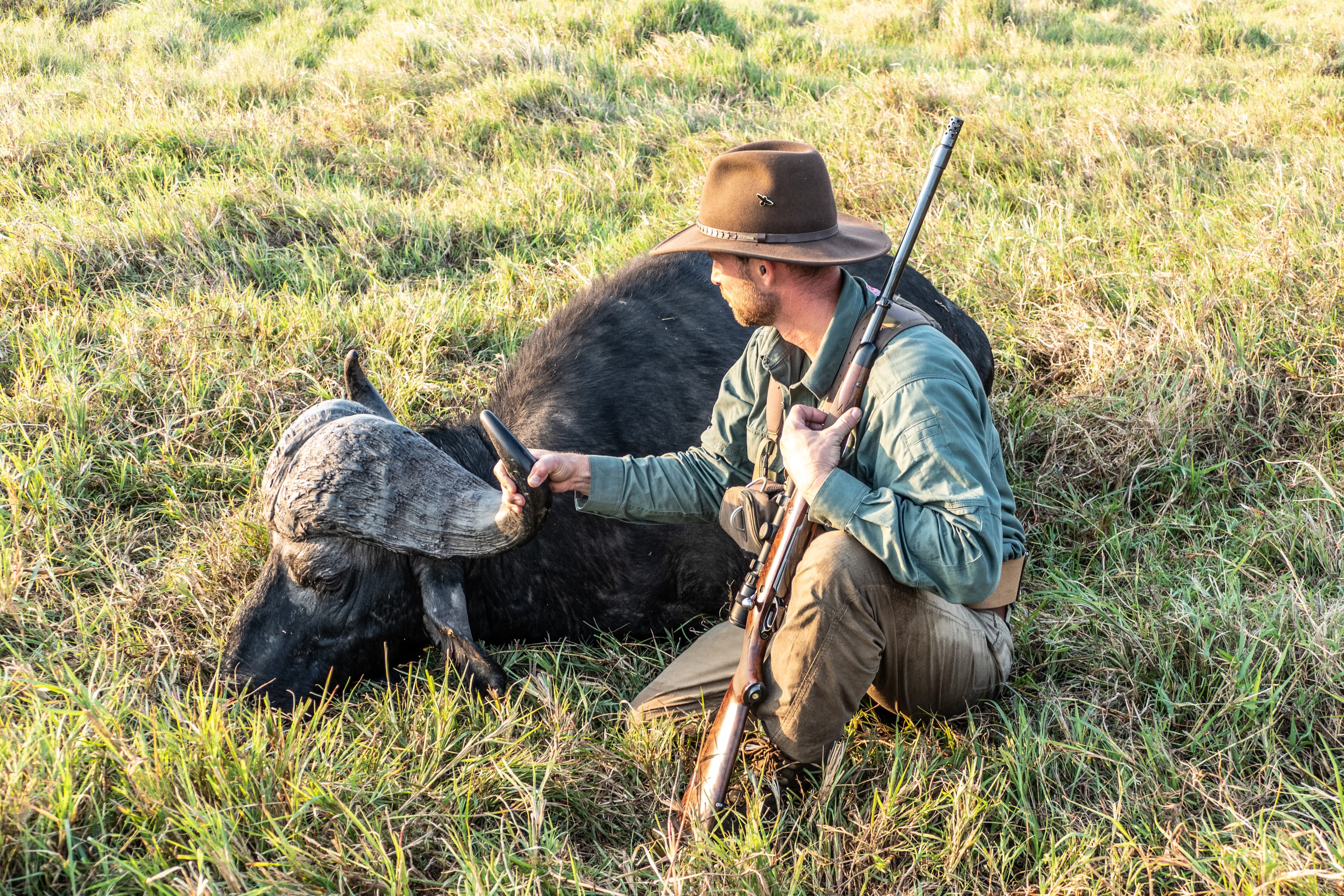 Preparing for a Cape Buffalo Hunt