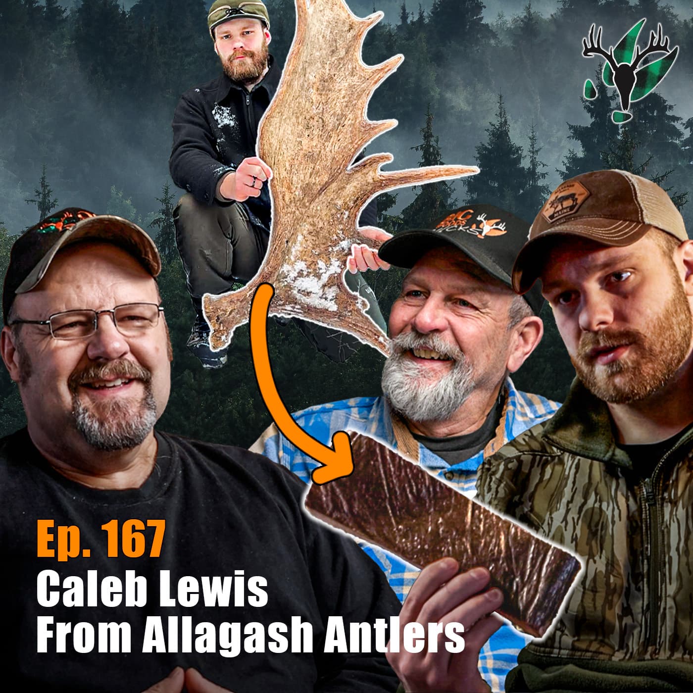 Big Woods Bucks Podcast Ep 167 | w/Caleb Lewis of Allagash Antlers