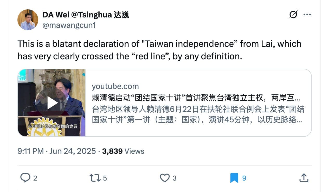 Sharp China: The PRC and the Past Two Weeks in Iran; Ten Speeches in Taiwan; London Framework Faltering?; All Eyes on the EU