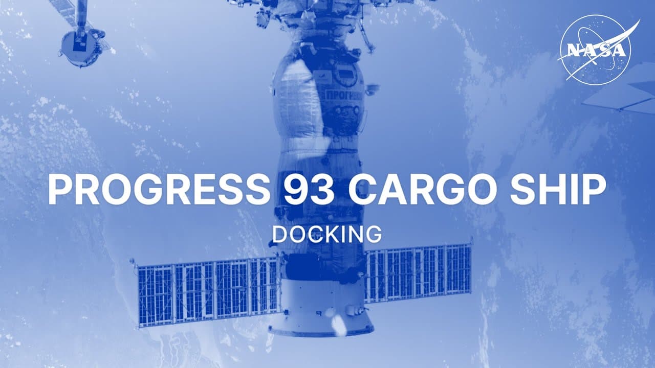 Progress 93 Cargo Ship Docking