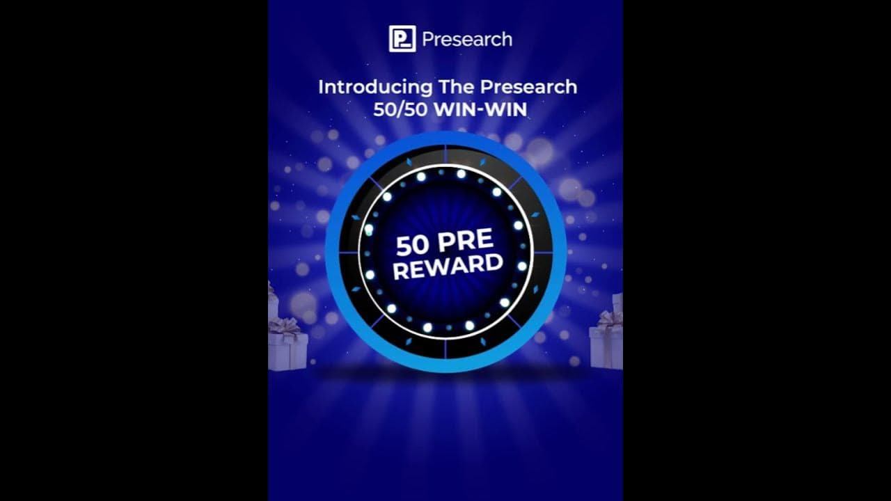 Presearch 50/50 referral program