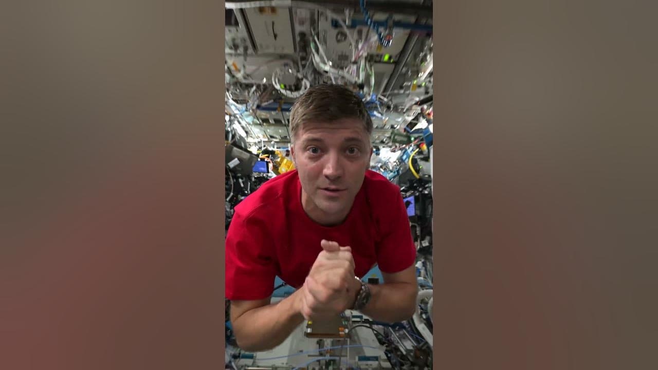 Astronaut Matthew Dominick Flies Through The International Space Station