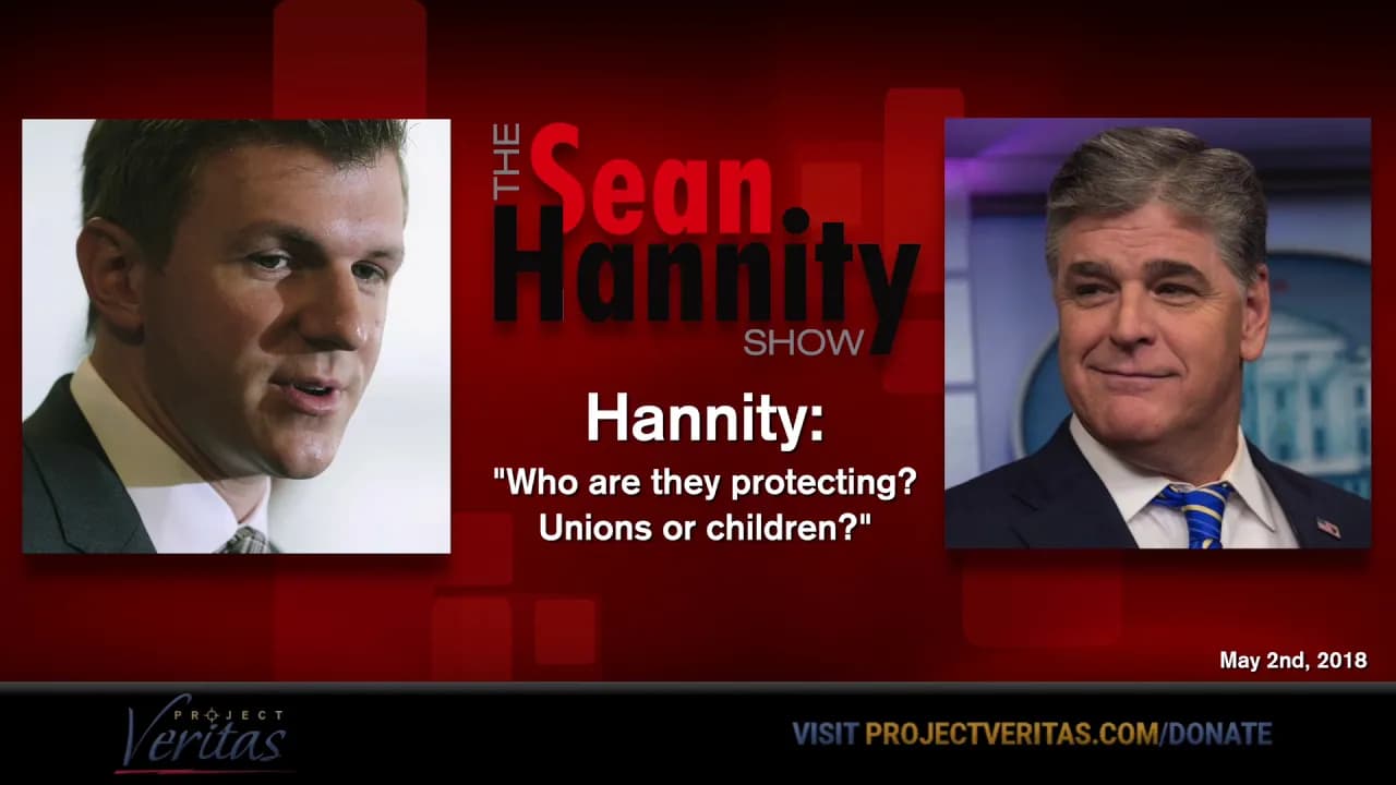 Sean Hannity Talks About Latest Project Veritas Teachers Union Videos