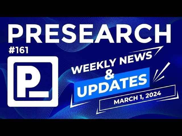 Presearch Weekly News & Updates #161