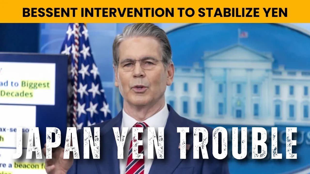 Japan's Yen Crisis: Why Bessent Is Secretly Propping Up the Dollar System