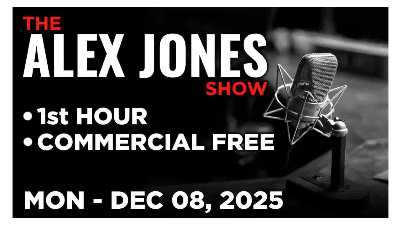ALEX JONES [1 of 4] Monday 12/8/25 • TRUMP SET TO SIGN MASSIVE EXECUTIVE ORDER CENTRALIZING AI • Infowars