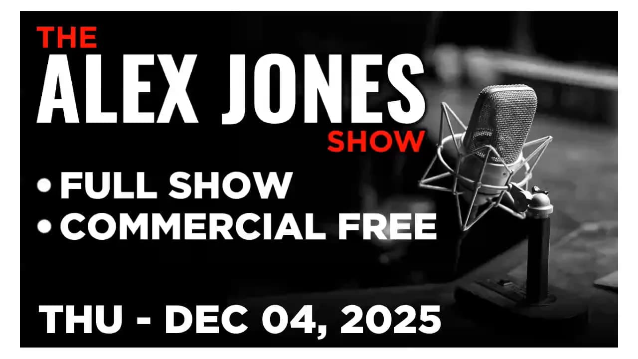 ALEX JONES [FULL] Thursday 12/4/25 • Sen Mark Warner Calls For Military To Overthrow Trump’s Admin