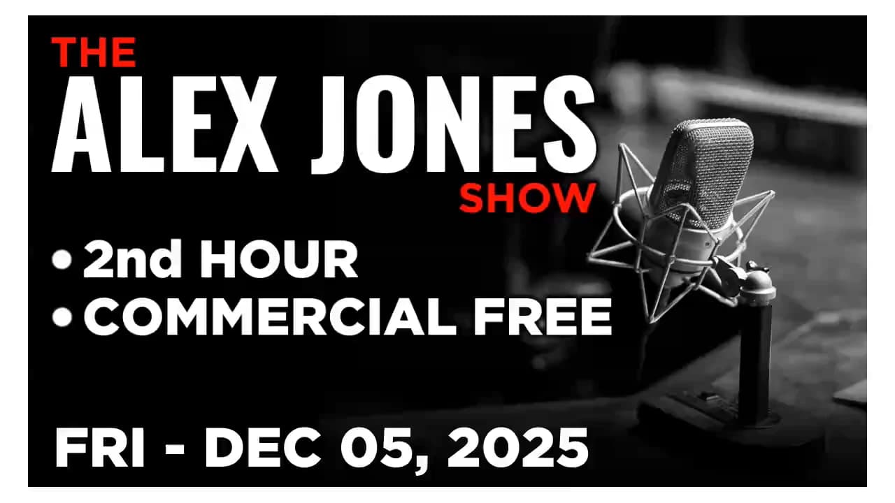 ALEX JONES [2 of 4] Friday 12/5/25 • MIKE LINDELL BREAKS LATEST ON TRUMP ADMIN, ELECTIONS & MORE! • Infowars