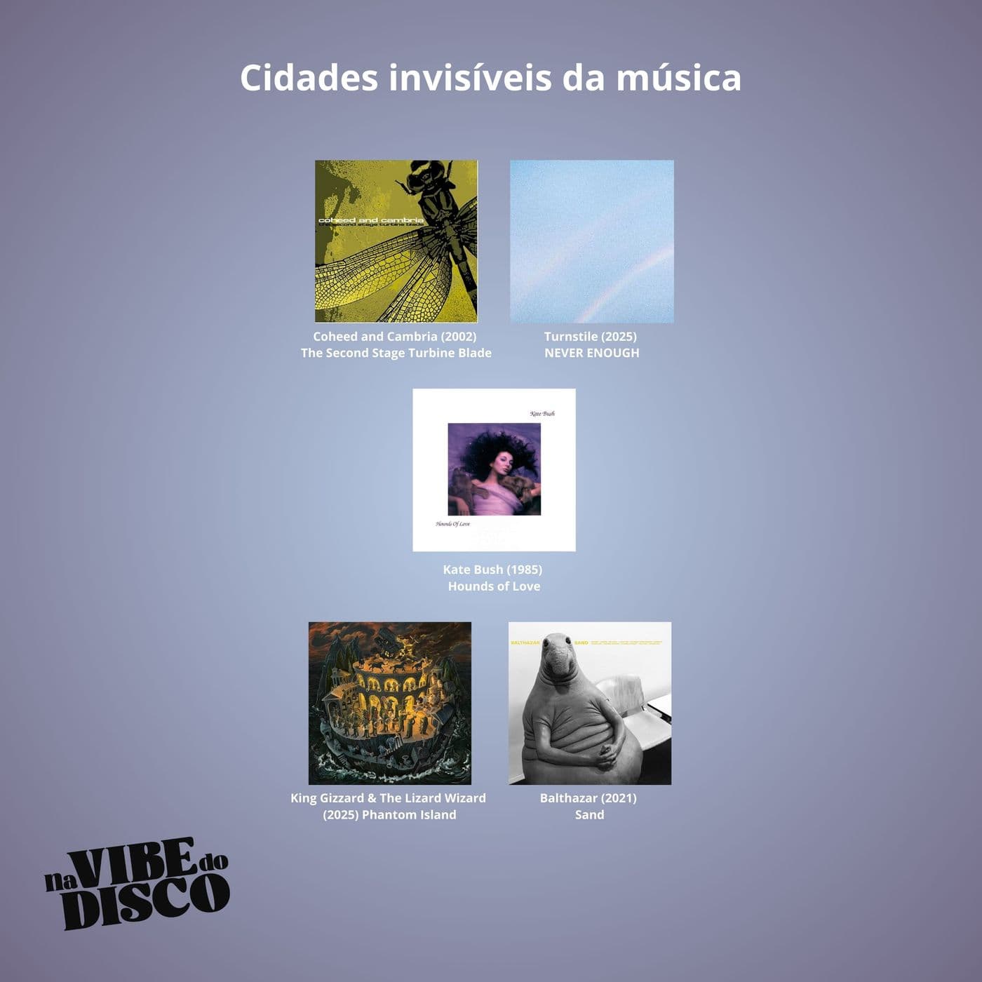 Cidades invisíveis da música | Na Vibe do Disco #35