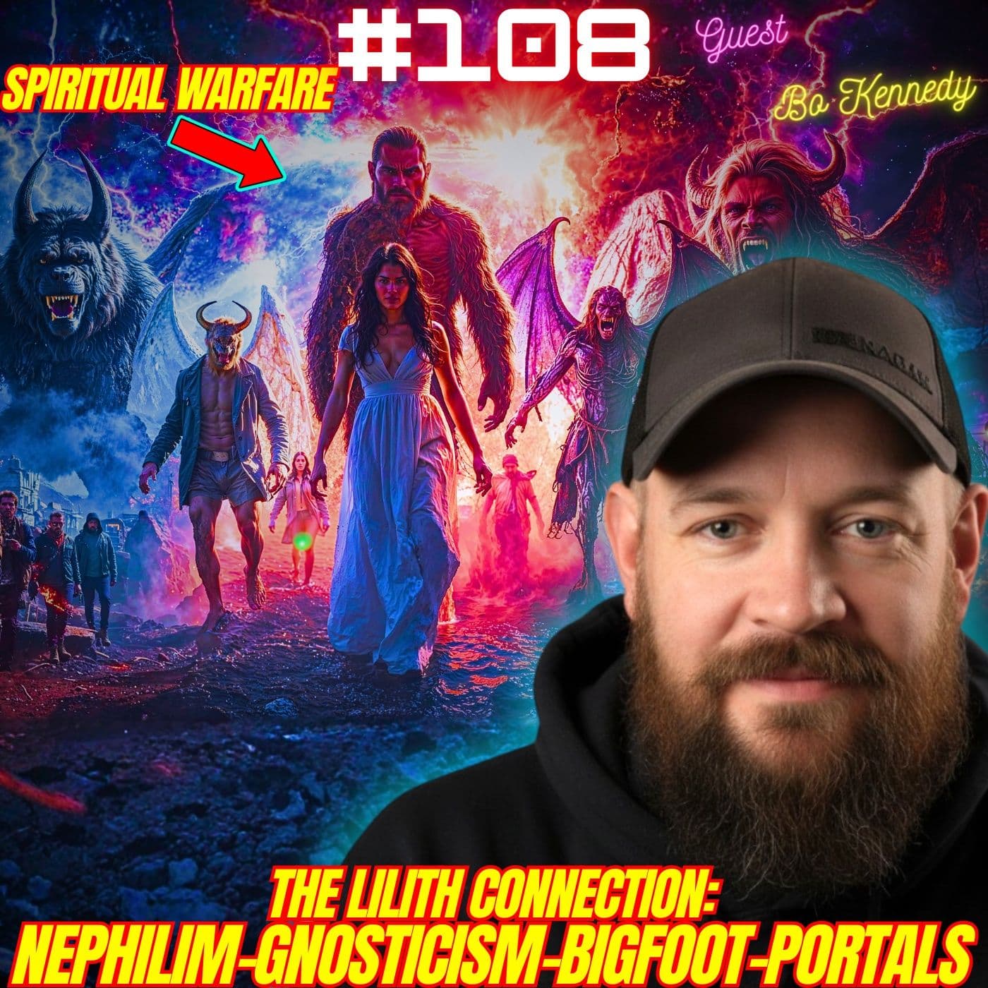 #108. Lilith Connection| Nephilim Giants| Paranormal Activity| Bigfoot and Mothman| Portals| Spiritual Warfare w/ Bo Kennedy