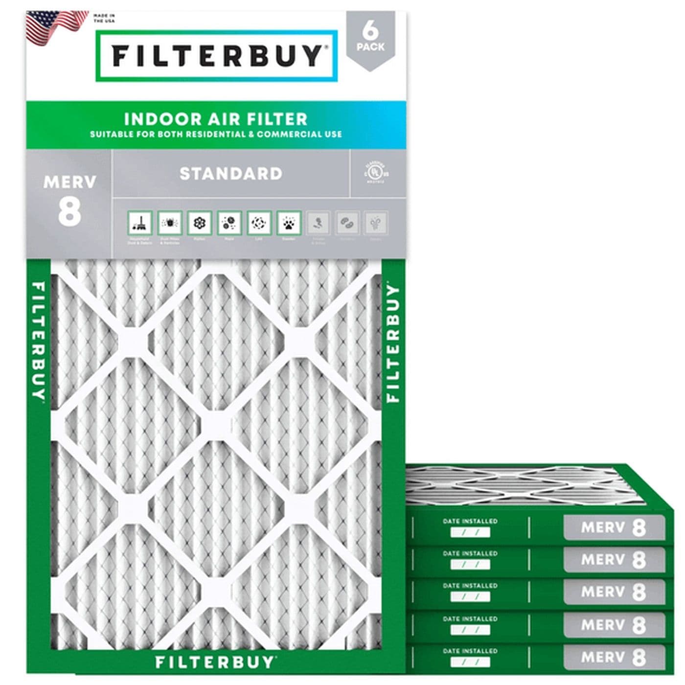Best MERV 8 10x36x1 Furnace & HVAC Air Conditioner Filters