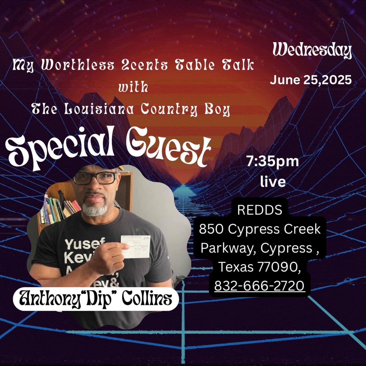 Anthony _Dip_ Collins Joins My Worthless 2cent Table Talk