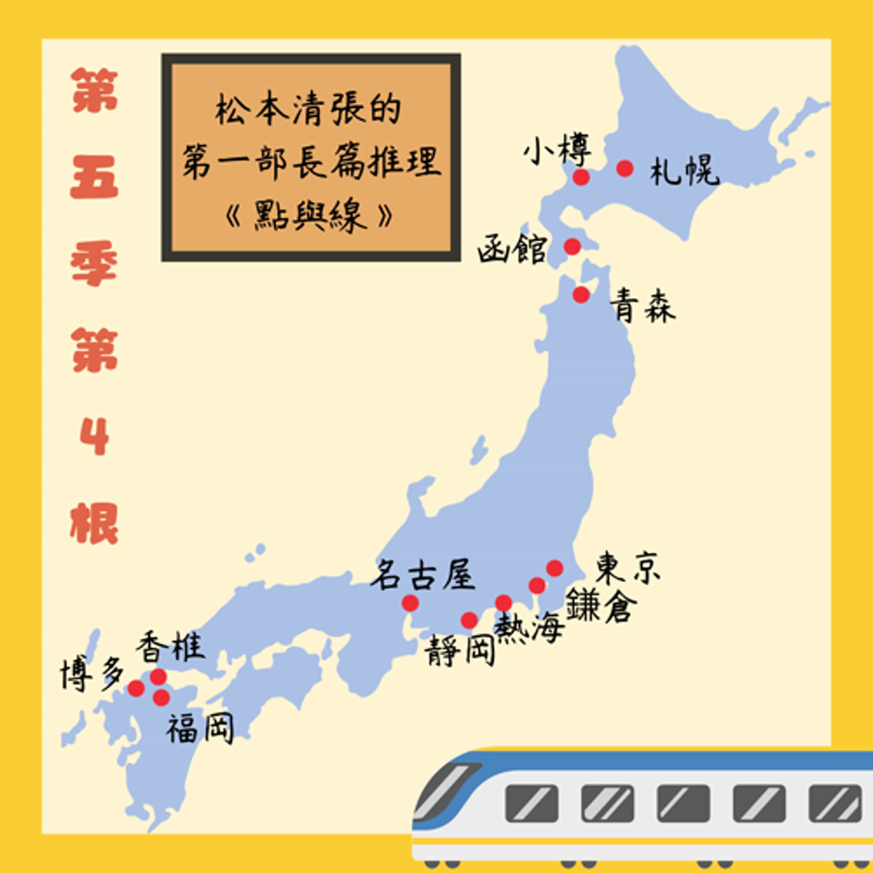 第五季第4根:松本清張的第一部長篇推理~~《點與線》