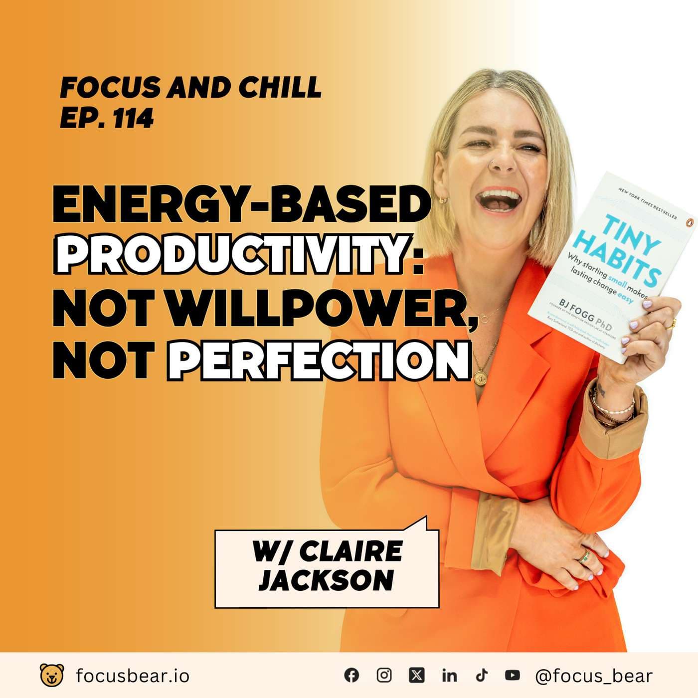Episode 114: How to Build Habits That Stick (Not Rely on Willpower) – Claire Jackson