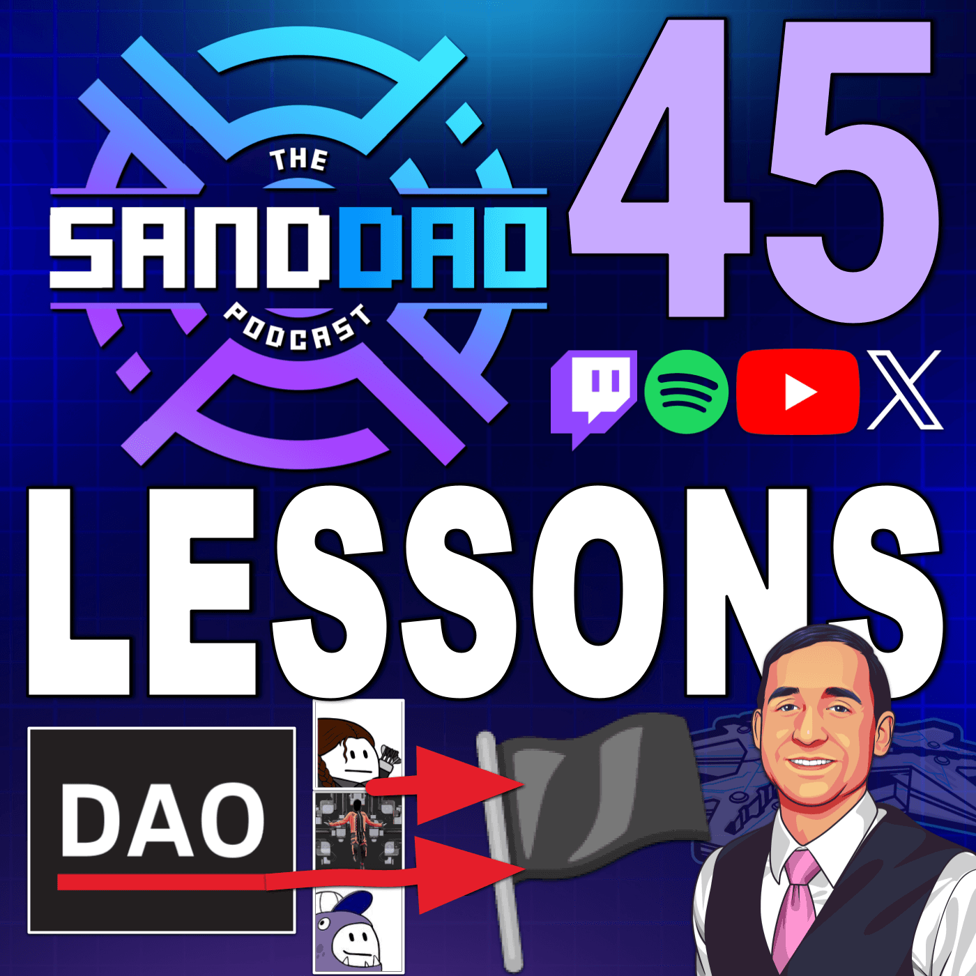 🎙️SANDDAO Podcast 45: DAO Lessons--Bankless DAO with ZFi & Rowan & Trewkat