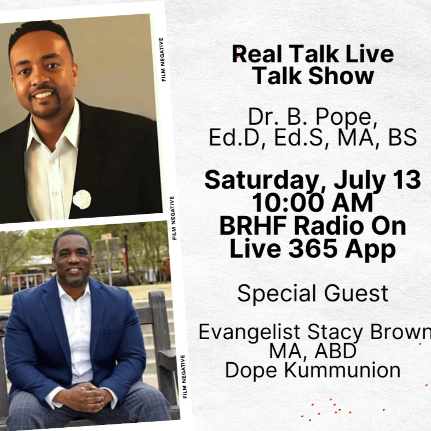 Dope Kommunion "An Alternative Way to Deliver the Message of Christ"Special Guest Minister Stacy Brown